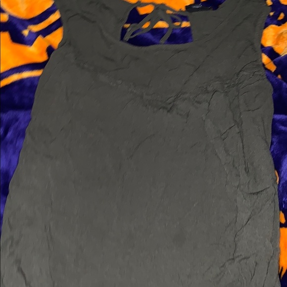 a.n.a Tops - A.N.A. GREEN TANK TOP CUTE TIE BACK OBO XL